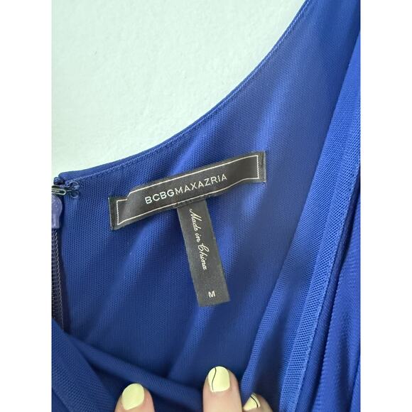 BCBGMaxAzria Cobalt Blue Knee Length Cocktail Dress - Size Medium - Picture 4 of 5